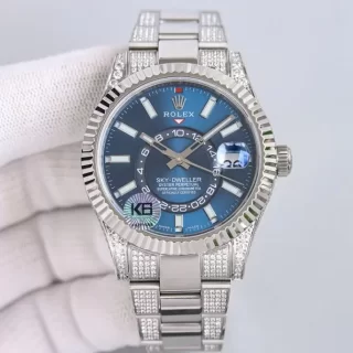 新品ロレックスコピー スカイドゥエラー 42mm ブルー 9001ムーブメントを搭載 M326934-0003