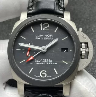 最完璧Paneraiコピー時計 ルミノール ルナ GMT ロッサ VS製 PAM01096-1
