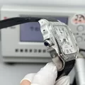 TW カルティエ新商品通販時計サントスW20090X8-1ダイヤモンドカスタムモデル (6)