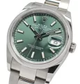 ロレックススーパーコピー時計デイトジャスト 36mm ミントグリーン 126200 (2)