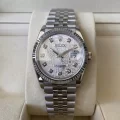 高品質ロレックススーパーコピー時計 デイトジャスト 36mm シルバーコンピューター 10Pダイヤ 1162357 (1)
