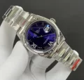 ROLEXスーパーコピー時計 デイトジャスト 36 オーベルジーヌ VI IXダイヤ 126234 (2)