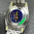 ロレックスコピー新品 デイトジャスト 41mm ミントグリーン フルーテッドモチーフ126334-1 (5)