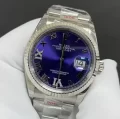 ROLEXスーパーコピー時計 デイトジャスト 36 オーベルジーヌ VI IXダイヤ 126234 (1)