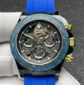 BLAKEN改装ロレックススーパーコピー時計 コスモグラフ デイトナ40mm スケルトンダイヤル ブルー M001730 (1)