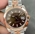 2023最完璧ハイグレード デイトジャスト 41mm ロレックスM126301-0002 チョコレート (1)