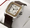 ブランド カルティエ サントス100クロノ W20091X7 コピー 腕時計 (1)